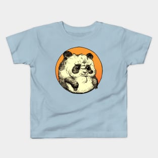 Grumpy panda Kids T-Shirt